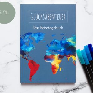 Reisetagebuch, Reisejournal, Tagebuch Urlaub, Reiseerinnerungen, Softcover, flexibel, kreativ
